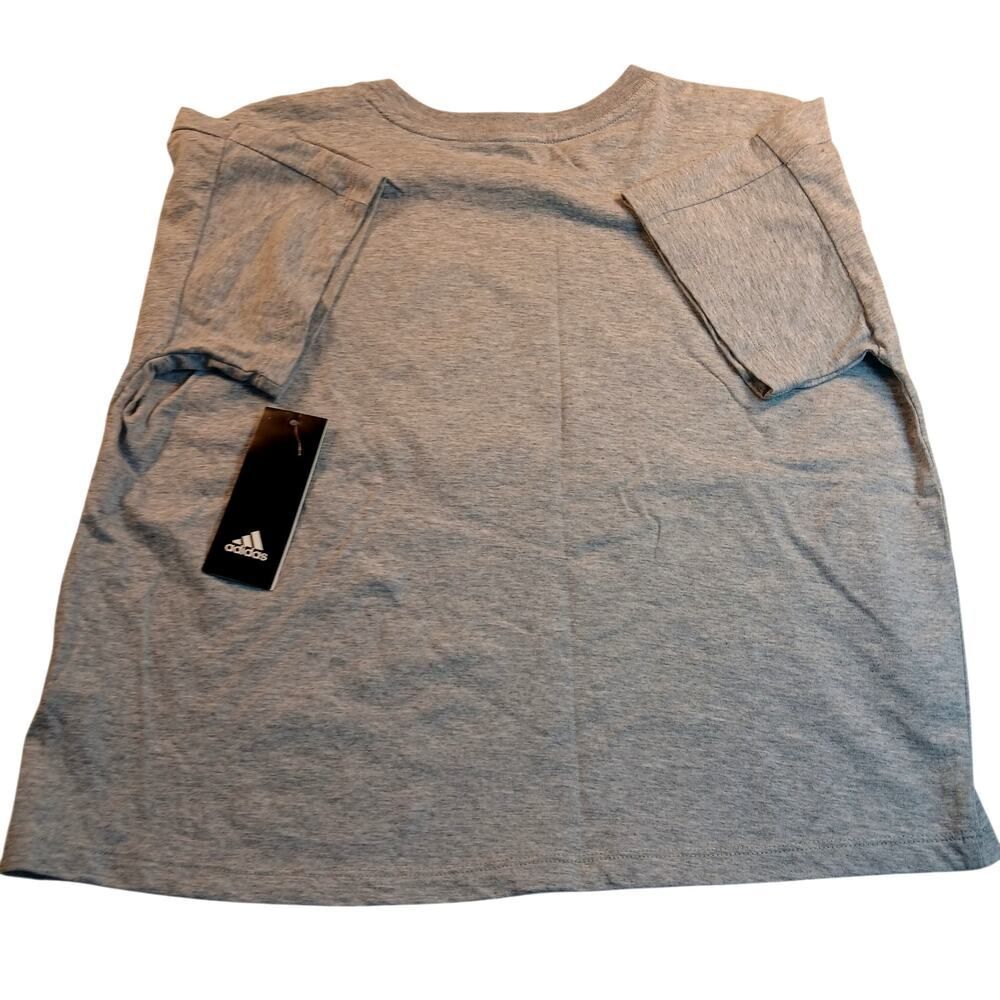 ADIDAS Boys/Girls New w/Tags Gray 'Goals' Graphic Soccer T-Shirt - Size: Large - Picture 5 of 6